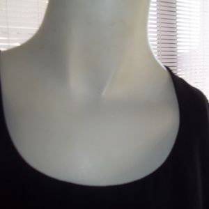 Virgo Dresses - Petite Black Dress Sheer Hem 10P Virgo Dresses - Petite Black Dress Sheer Hem 10P
